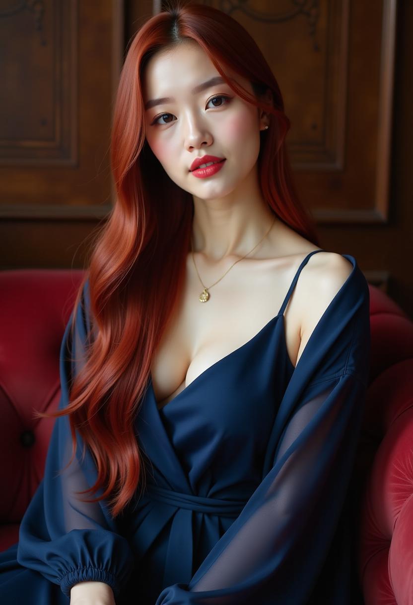 亚麻奶茶色少女
